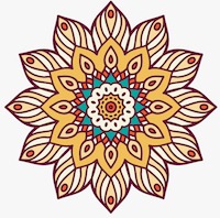 Vector Mandala. Round ornament in ethnic style. Hand drawn