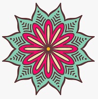 Vector Mandala. Round ornament in ethnic style. Hand drawn